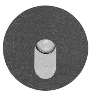 Segnapasso Incasso Rotondo Nero LED 1,2w Luce Natura